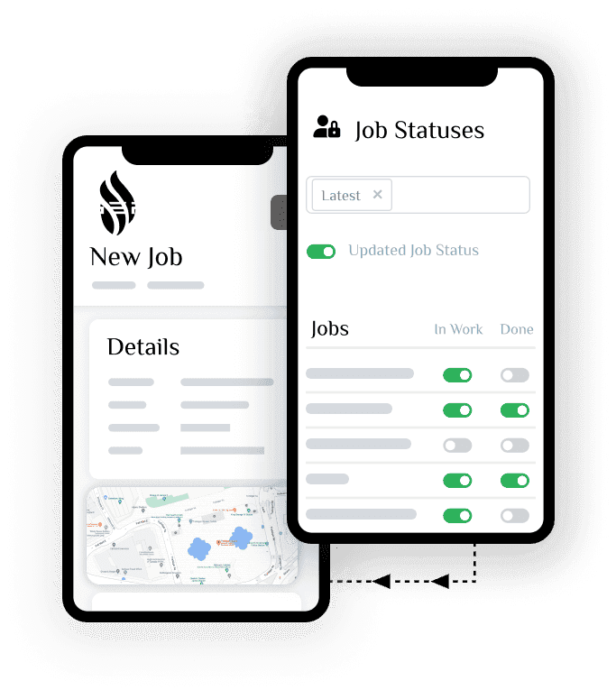 Contractors view jobs on the go