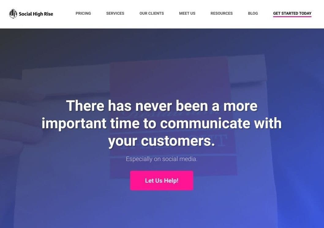 Social High Rise portal screenshot